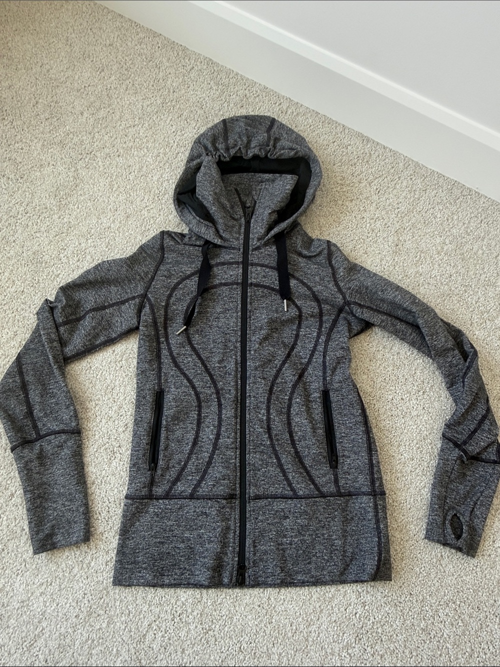 Grey Women's lululemon 
Athletic Zip-Up Hoodie